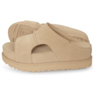  ugg goldenstar hi cutout slide μπεζ