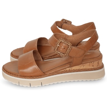 tamaris women sandals κονιάκ