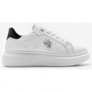  sneakers δίσολα με σχέδιο 022314 λευκο/μαυρο