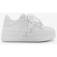  sneakers δίσολα με κορδόνια 022359 λευκο