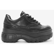  sneakers δίσολα μονόχρωμα 022364 μαυρο