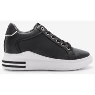  sneakers με εσωτερική πλατφόρμα 022667 μαυρο