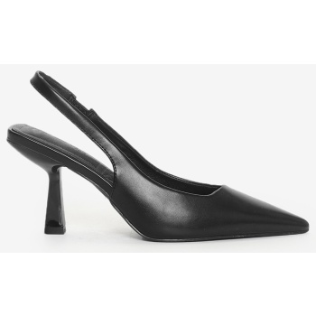 γόβες slingback μυτερές 023294 μαυρο σε προσφορά