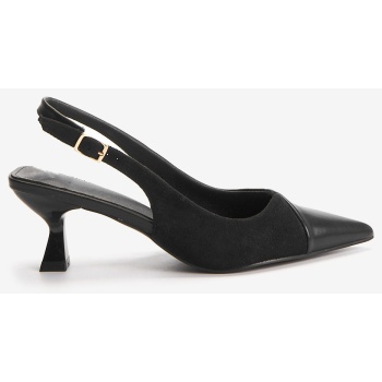 γόβες slingback μυτερές 023306 μαυρο σε προσφορά