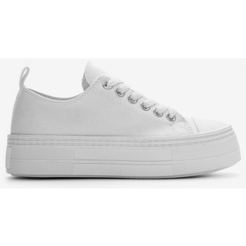 δίσολα sneakers πάνινα 023540 λευκο σε προσφορά