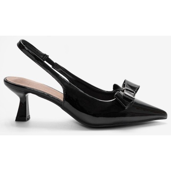 slingback γόβες μυτερές λουστρίνι με σε προσφορά