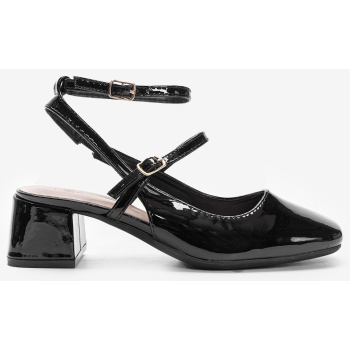 γόβες slingback λουστρίν με λουράκια  σε προσφορά