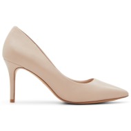  μπεζ δερμάτινη γόβα sereniti