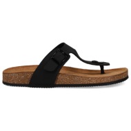  ανδρικό μαύρο footbed σανδάλι