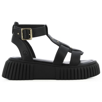 μαύρο flatform σανδάλι