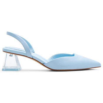 μπλε δερμάτινη slingback γόβα malaga σε προσφορά