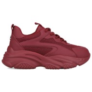  μπορντώ chunky sneaker
