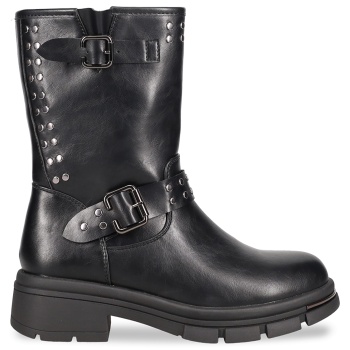 μαύρη biker μπότα