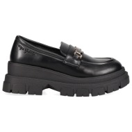  μαύρο chunky loafer