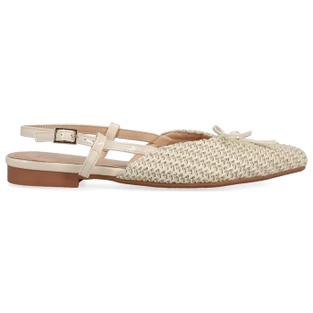 εκρού ψάθινη μπαλαρίνα