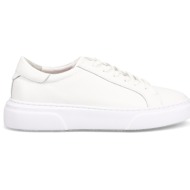  λευκό δερμάτινο ανδρικό sneaker