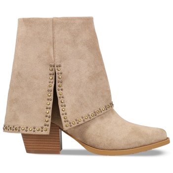 μπεζ western μποτάκι