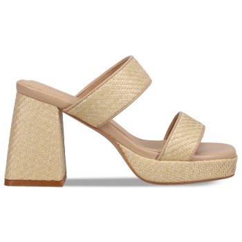 μπεζ mule πέδιλο σε προσφορά