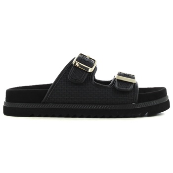 μαύρο footbed σανδάλι σε προσφορά