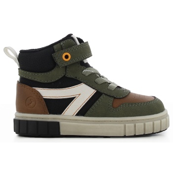 χακί παιδικό μποτάκι sneaker