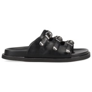  μαύρο footbed σανδάλι