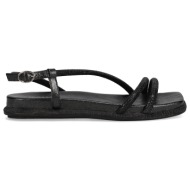  μαύρο footbed σανδάλι