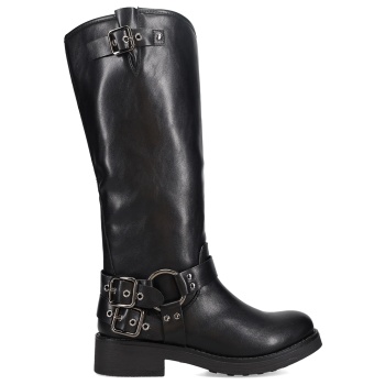 μαύρη biker μπότα