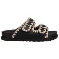  μαύρο footbed σανδάλι