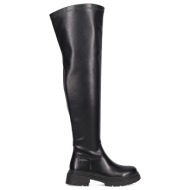  μαύρη μπότα πάνω από το γόνατο