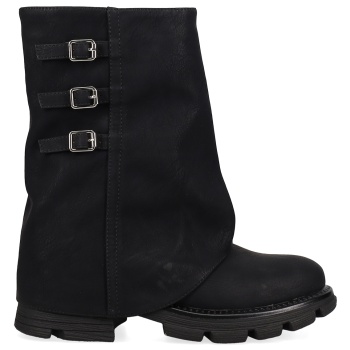 μαύρο μποτάκι με γκέτα σε προσφορά