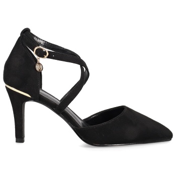 μαύρη σουέντ γόβα σε προσφορά