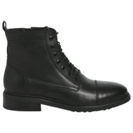  μαύρο ανδρικό δερμάτινο μποτάκι