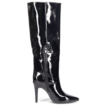 μαύρη βινύλ μπότα σε προσφορά