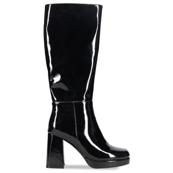 μαύρη βινύλ μπότα σε προσφορά