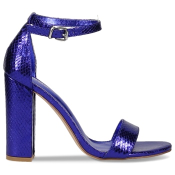 μπλε μεταλλιζέ πέδιλο