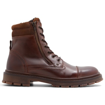 καφέ δερμάτινο ανδρικό μποτάκι caleseth