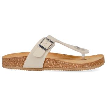 μπεζ footbed σανδάλι