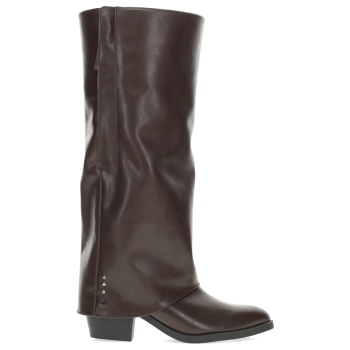 καφέ μπότα με γκέτα σε προσφορά