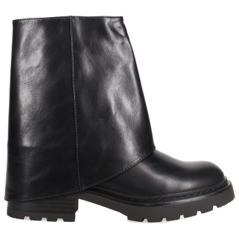 μαύρο μποτάκι με γκέτα σε προσφορά