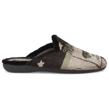 μαύρη ανδρική παντόφλα