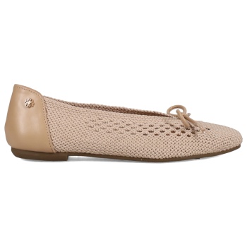 μπεζ πλεκτή μπαλαρίνα