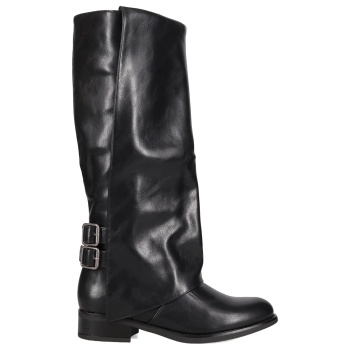 μαύρη μπότα με γκέτα σε προσφορά