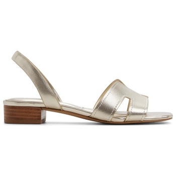 χρυσό δερμάτινο σανδάλι javamannon