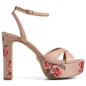 μπεζ σατέν πέδιλο rosine