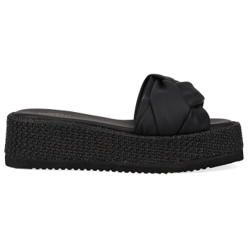 μαύρο flatform σανδάλι