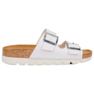  λευκό footbed σανδάλι