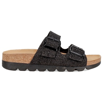 μαύρο footbed σανδάλι σε προσφορά