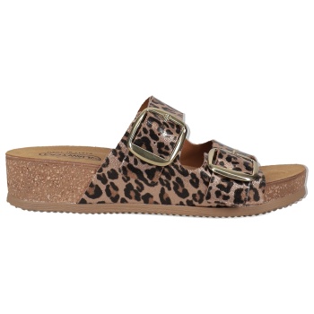 λεοπάρ footbed σανδάλι