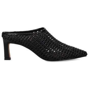 μαύρο πλεκτό mule