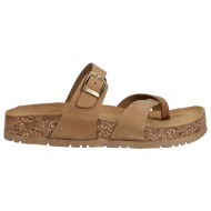  taupe footbed σανδάλι